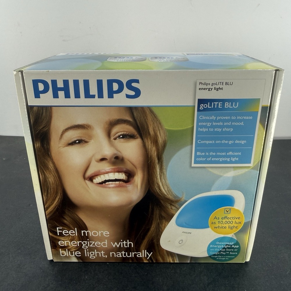 Philips goLITE BLU HF3422/60 Corded Energy Light Therapy SAD Lamp New Sealed